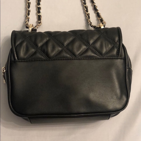 Zara Bags | Zara Blk Quilted Handbag With Chanel Style Strap | Poshmark